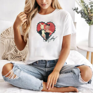 Rabbit Hole Dolly Parton Retro Signature T shirt 1