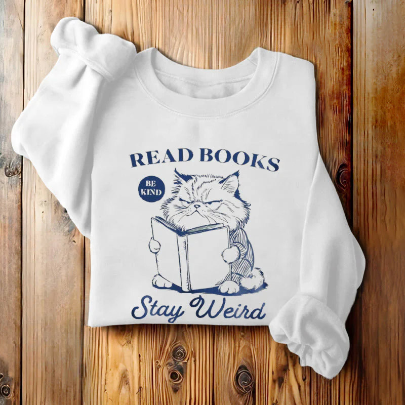 Read Books Stay Weird Grumpy Cat T-shirt Read Books Stay Weird Grumpy Cat T-shirt