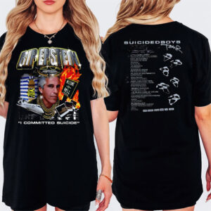 Rip Epstein Suicide Boys Tour Dates 2 sided T shirt 2