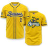 Savannah Bananas Baseball Team Yellow Baseball Jersey