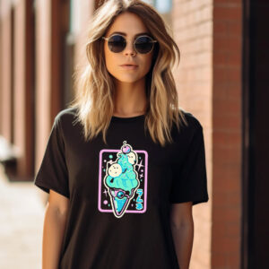 Soft Serve Summer Ice Cream Cone Japan Style T shirt 3