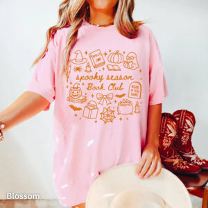 Spooky Season Book Club Comfort Colors T shirt 2