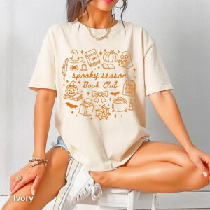 Spooky Season Book Club Comfort Colors T shirt 3