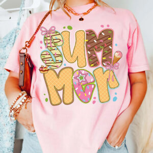 Summer Ice Cream Coquette Comfort Colors T shirt 3