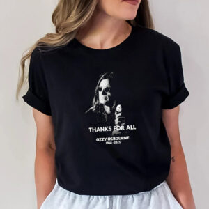 Thanks For All Ozzy Osbourne 1948 2025 RIP T shirt 2