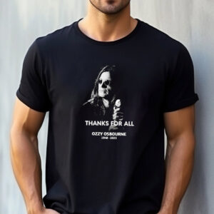 Thanks For All Ozzy Osbourne 1948 2025 RIP T shirt 3