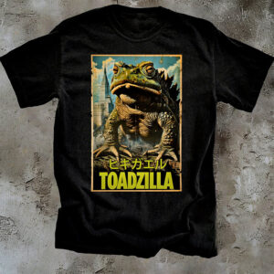 Toadzilla Toad Japanese Movie T-shirt Toadzilla Toad Japanese Movie T-shirt