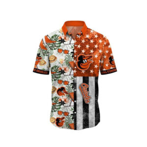 USA Baltimore Orioles MLB Summer Beach Pattern Hawaiian Shirt