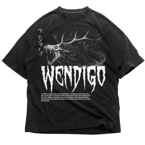 Wendigo Horror Fantasy Japanese Shirt 3