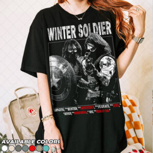 Winter Soldier Bucky Barnes Graphic Comfort Colors Tee 1