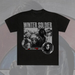 Winter Soldier Captain america Movie Graphic T shirt 3