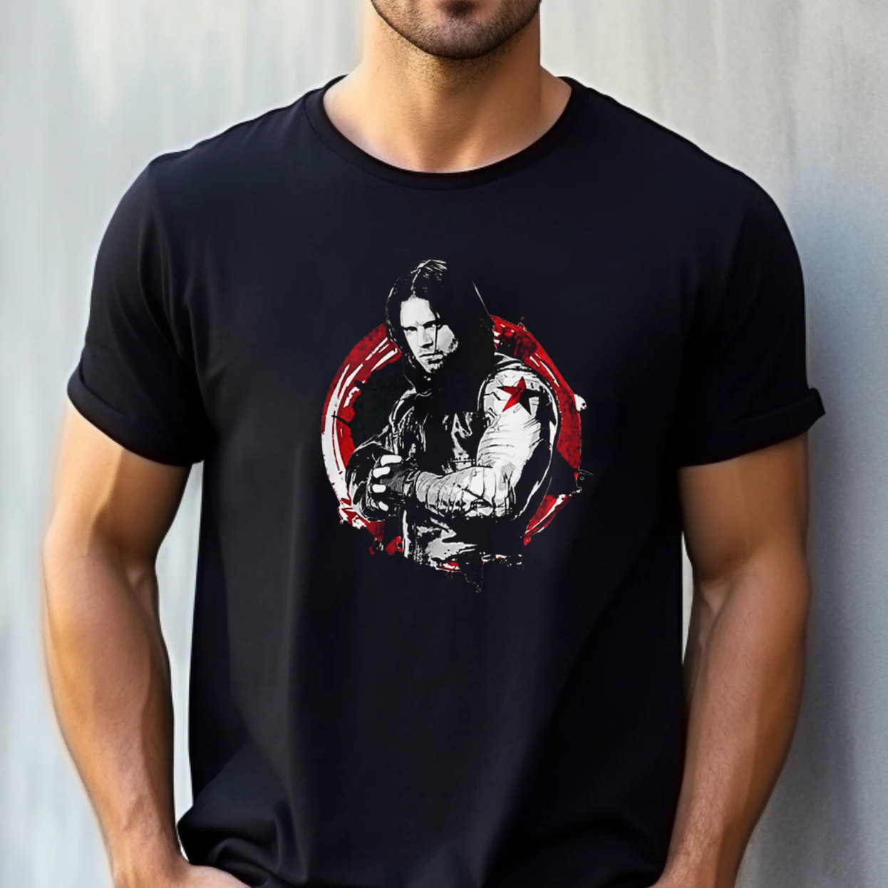 Bucky Barnes Winter Soldier Marvel T-shirt Bucky Barnes Winter Soldier Marvel T-shirt