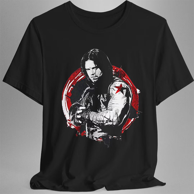 Bucky Barnes Winter Soldier Marvel T-shirt Bucky Barnes Winter Soldier Marvel T-shirt