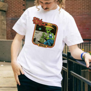 Alien Famer Plant Marijuana Funny Alien Earth Shirt