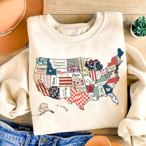 America USA Map 4th Of July Shirt America USA Map 4th Of July Shirt