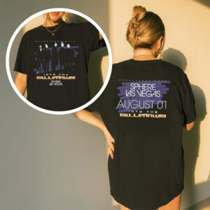Backstreet boys Into The millennium Sphere Las Vegas Concert 2 sided T shirt