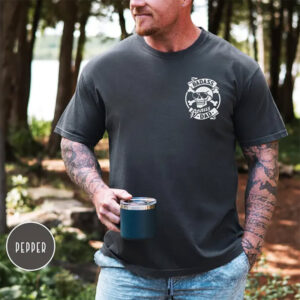 Badass Bonus Dad, Cool Step Father Comfort Colors T shirt 3