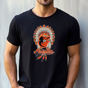 Baltimore Orioles X Native American T shirt 1
