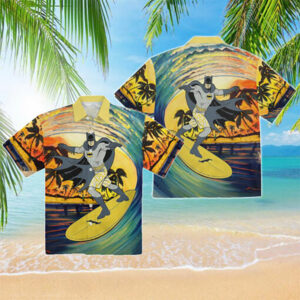 Beach Vacation Batman Surfing hawaiian shirt batman