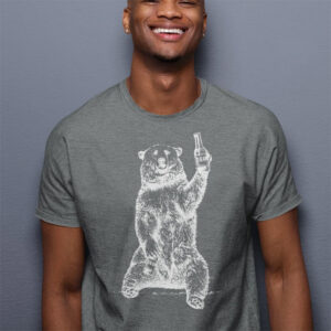 Bear Drinking Beer Funny Nature Party Comfort Colors T-shirt