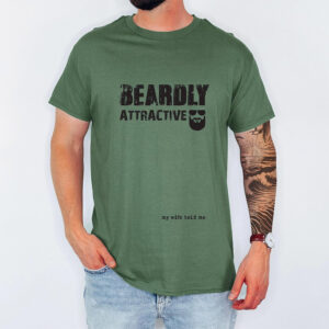 Beardly Attractive bearded dad Comfort Colors T shirt 1