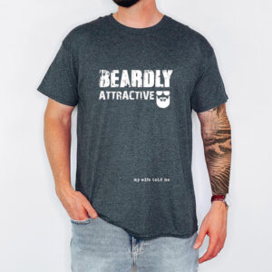 Beardly Attractive bearded dad Comfort Colors T shirt 3