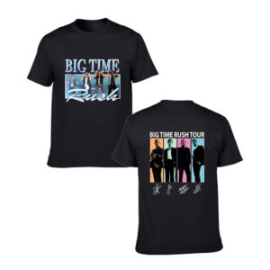 Big Time Rush BTR Merch Graphic Print 2-sided Shirt