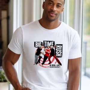Big Time Rush boyband In Real Life Worldwide 2025 tour T shirt