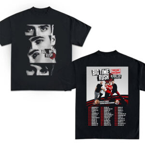 Big Time Rush In Real Life Worldwide Tour 2025 Concert T-shirt