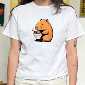 Capybara Ramen Kawaii Anime T-shirt Capybara Ramen Kawaii Anime T-shirt