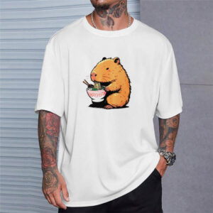Capybara Ramen Kawaii Anime T shirt 2