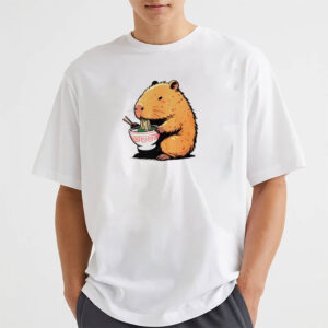 Capybara Ramen Kawaii Anime T shirt 3