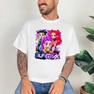 Chibi Huntrix Girl Kpop Demon Hunters Tee 3
