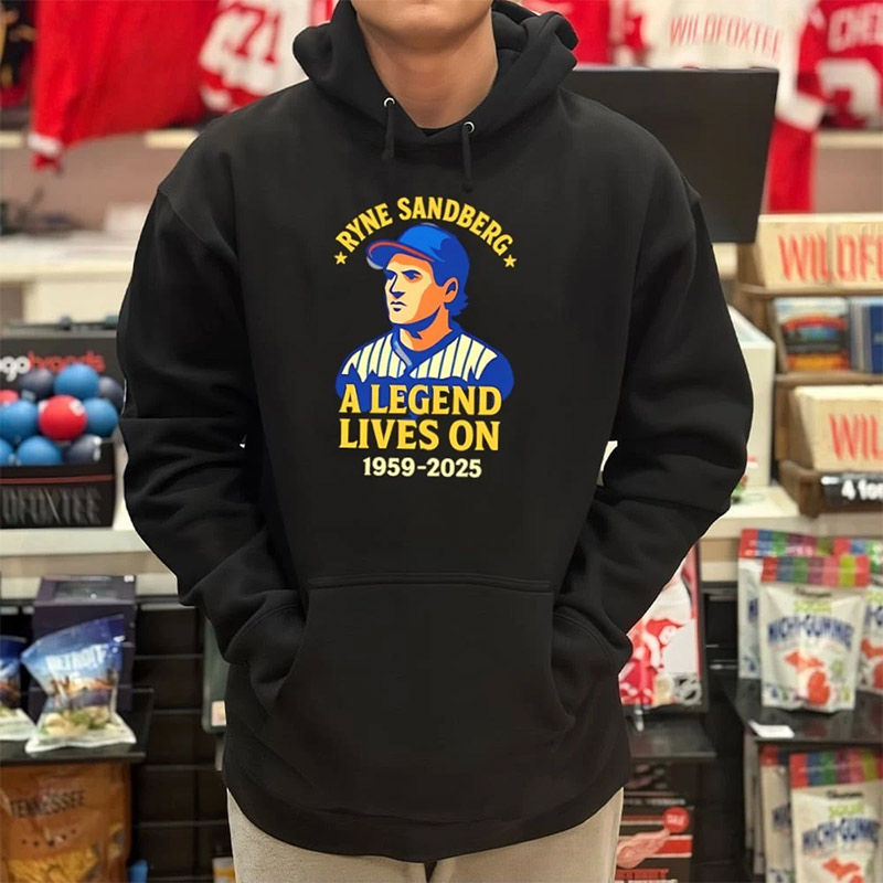 Chicago Cubs Ryne Sandberg A Legend Lives On 1959–2025 RIP T-shirt Chicago Cubs Ryne Sandberg A Legend Lives On 1959–2025 RIP T-shirt