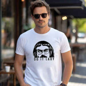 Chit Do It Lady Peeking Funny T shirt 2