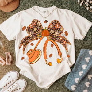 Coquette Fall Nurse Cozy Season Comfort Colors T-shirt