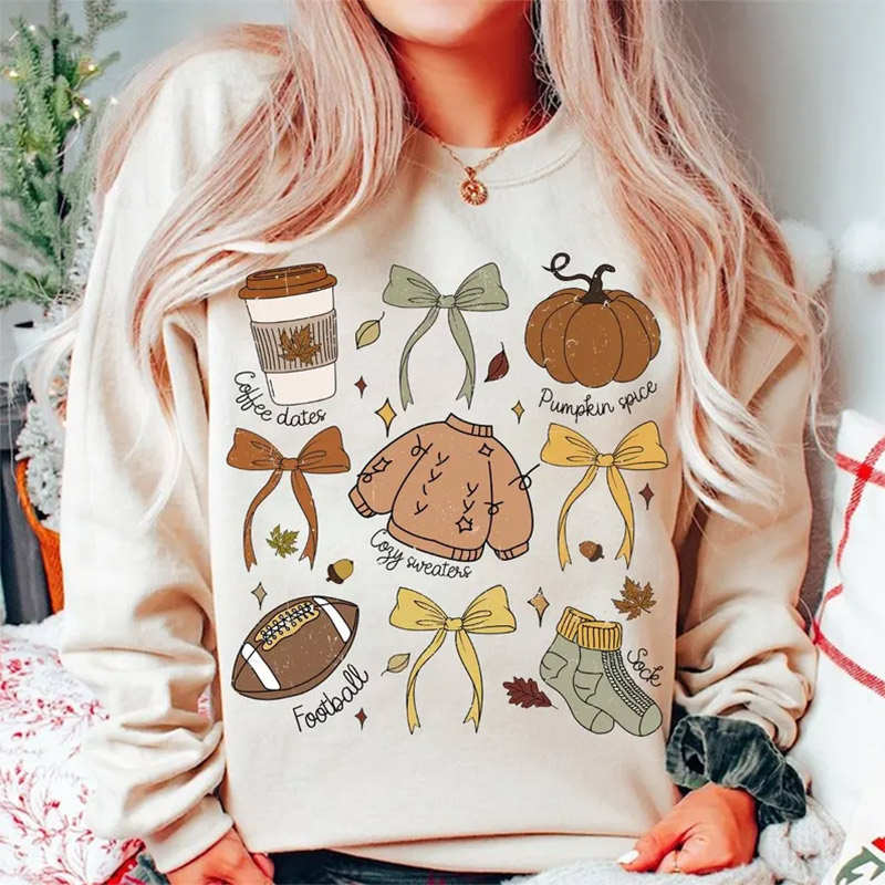 Coquette Fall Vibes Cozy Season T-shirt Coquette Fall Vibes Cozy Season T-shirt