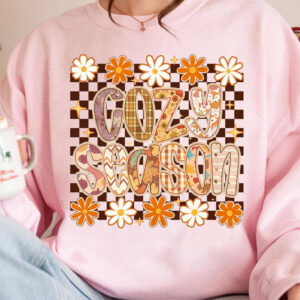 Cozy Season Floral Comfort Colors T shirt 2