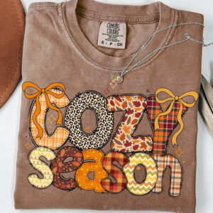 Cozy Season Groovy Comfort Colors T-shirt