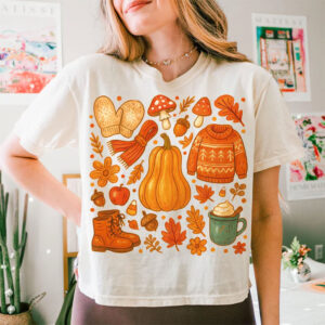 Cozy Season Autumn Celebration Comfort Colors T-shirt