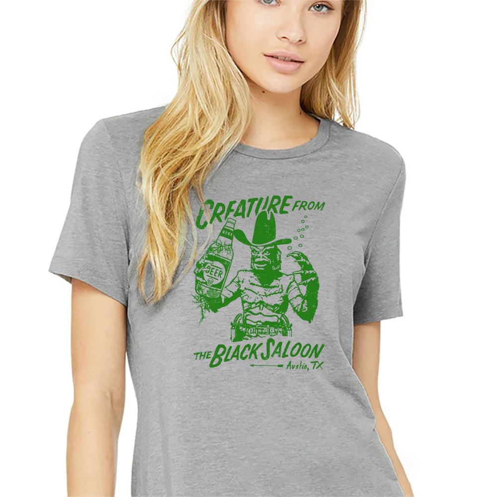Creature From The Black Saloon Drinking Beer Funny Beer Shirt Creature From The Black Saloon Drinking Beer Funny Beer Shirt