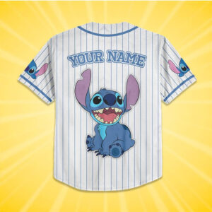 Custom Disney Lilo And Stitch Baseball Jersey