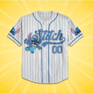 Custom Disney Lilo and Stitch Stitch Baseball Jersey