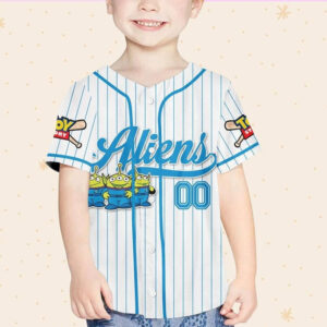 Custom Disney Toy Story Aliens Baseball Jersey 3