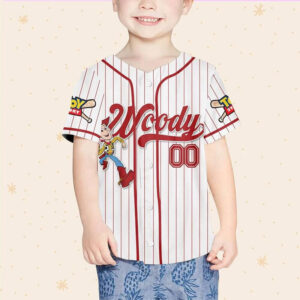 Custom Disney Toy Story Woody Baseball Jersey 1