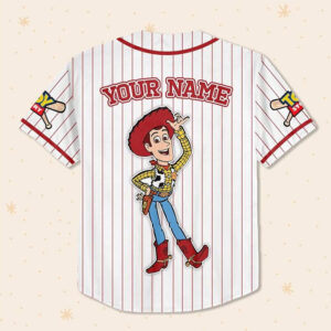 Custom Disney Toy Story Woody Baseball Jersey