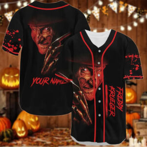 Custom Freddy Krueger Scary Baseball Jersey