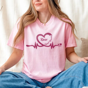 Custom Heart Warrior, World Heart Day Comfort Colors T shirt 3