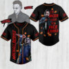 Custom Michael Myers scary Halloween Baseball Jersey