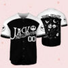 Custom Nightmare Before Jack Skellington Baseball Jersey